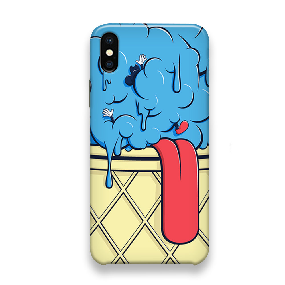 Blue Great Ice Cream iPhone X Case