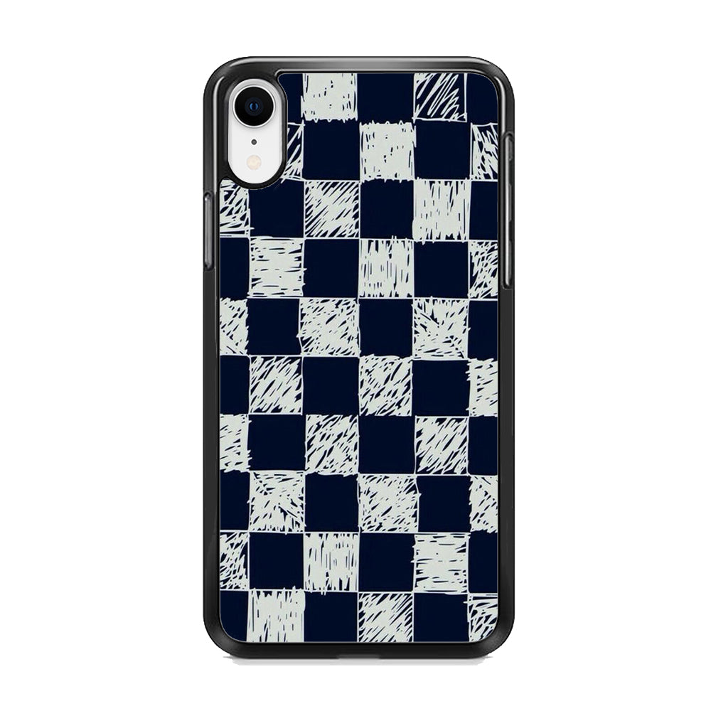 Blue White Square iPhone XR Case - Octracase