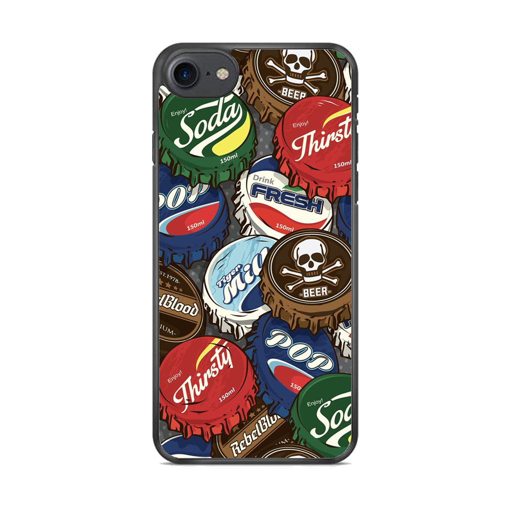 Bottle Cap Doodle iPhone 7 Case - Octracase