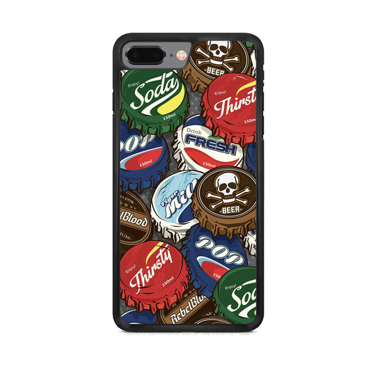 Bottle Cap Doodle iPhone 8 Plus Case - Octracase