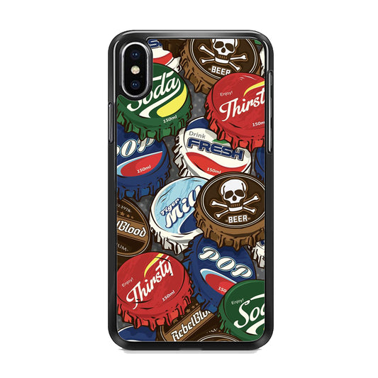 Bottle Cap Doodle iPhone X Case - Octracase