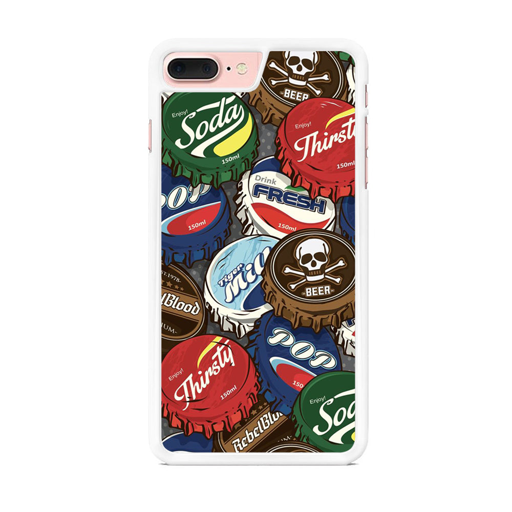 Bottle Cap Doodle iPhone 8 Plus Case - Octracase