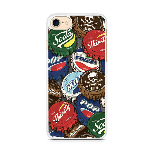 Bottle Cap Doodle iPhone 7 Case - Octracase