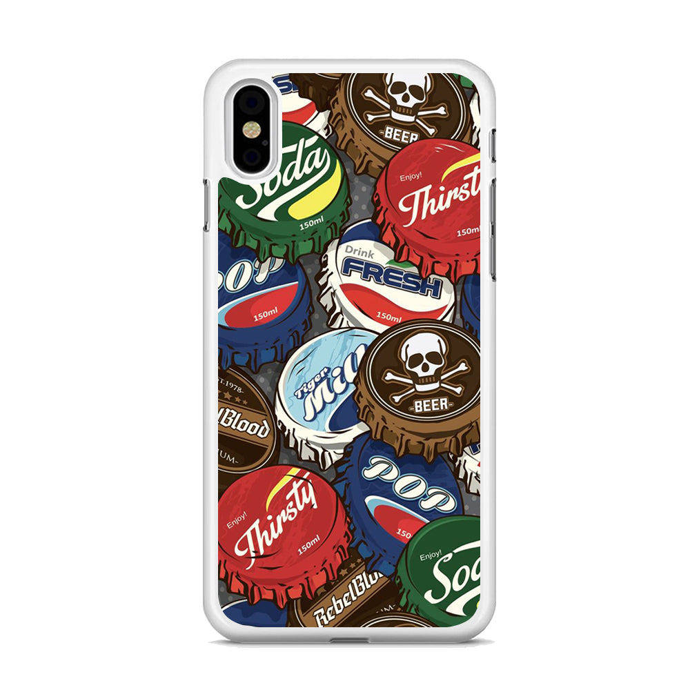 Bottle Cap Doodle iPhone X Case - Octracase