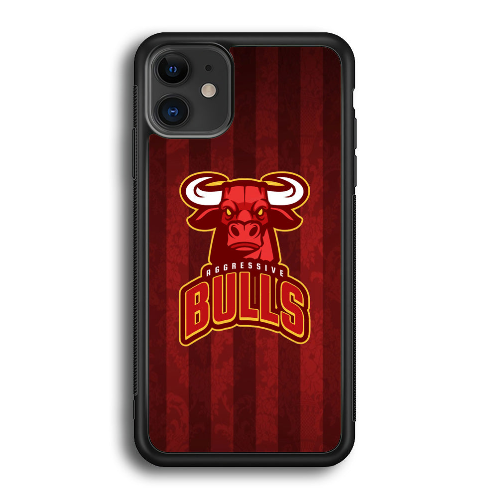 Bulls Aggressive Red Line iPhone 12 Case - Octracase