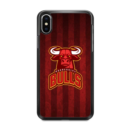 Bulls Aggressive Red Line iPhone Xs Case