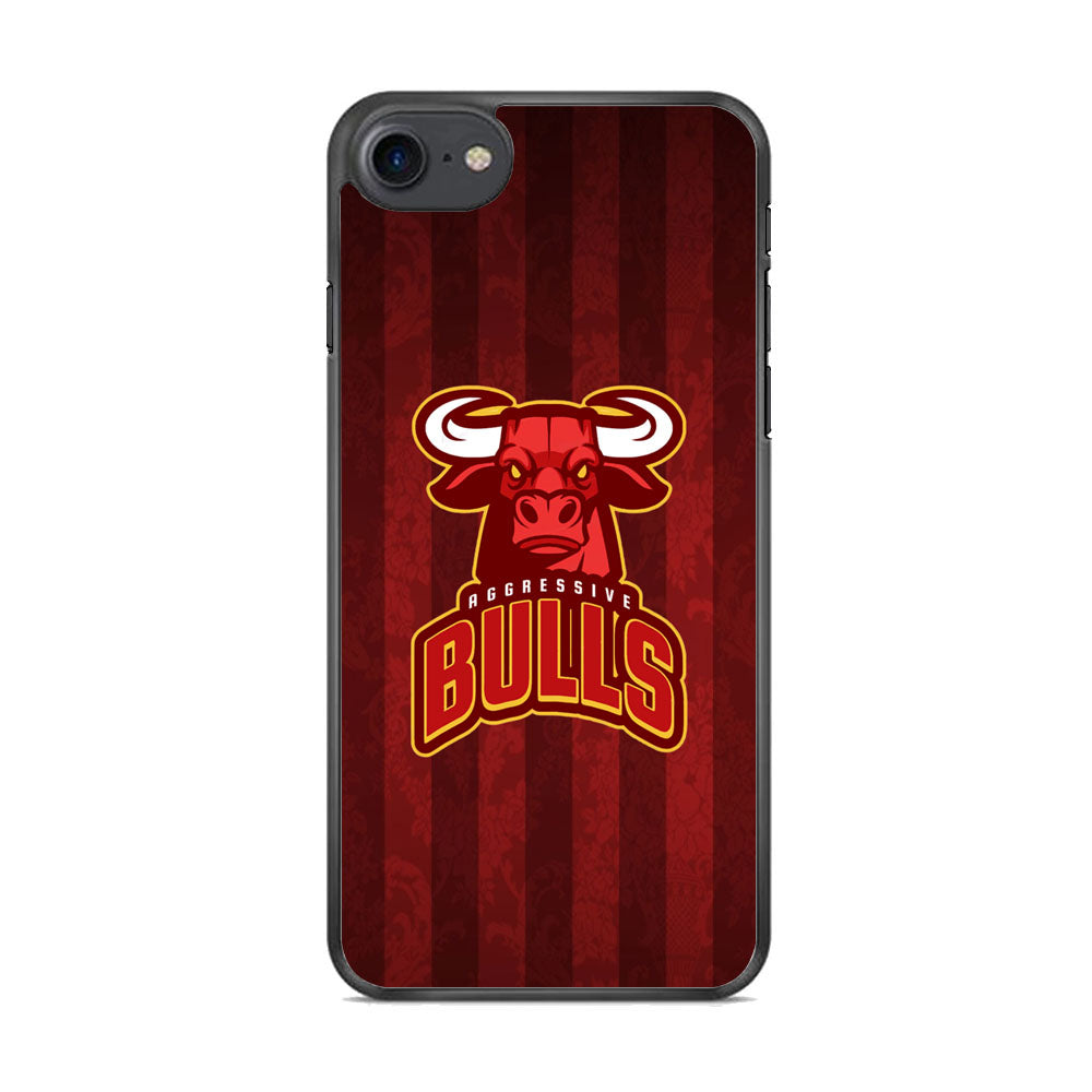 Bulls Aggressive Red Line iPhone 7 Case