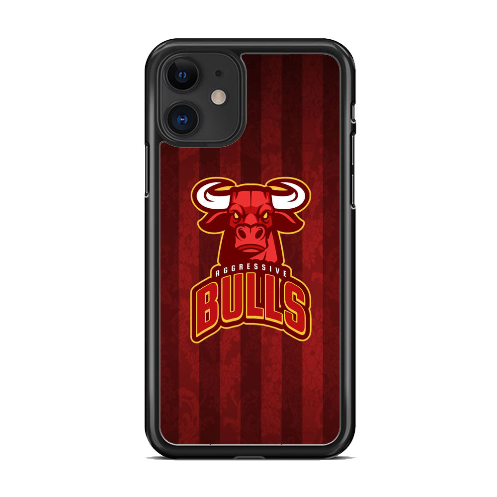 Bulls Aggressive Red Line iPhone 11 Case