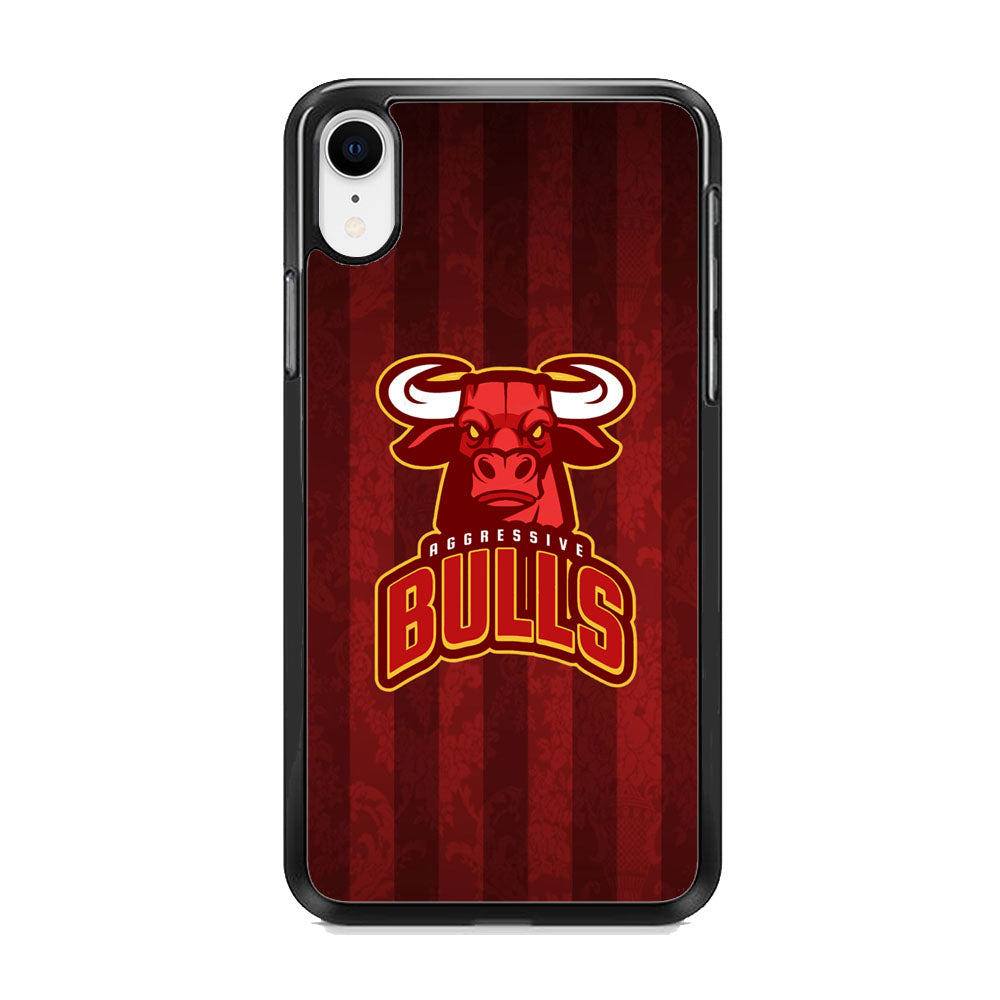 Bulls Aggressive Red Line iPhone XR Case