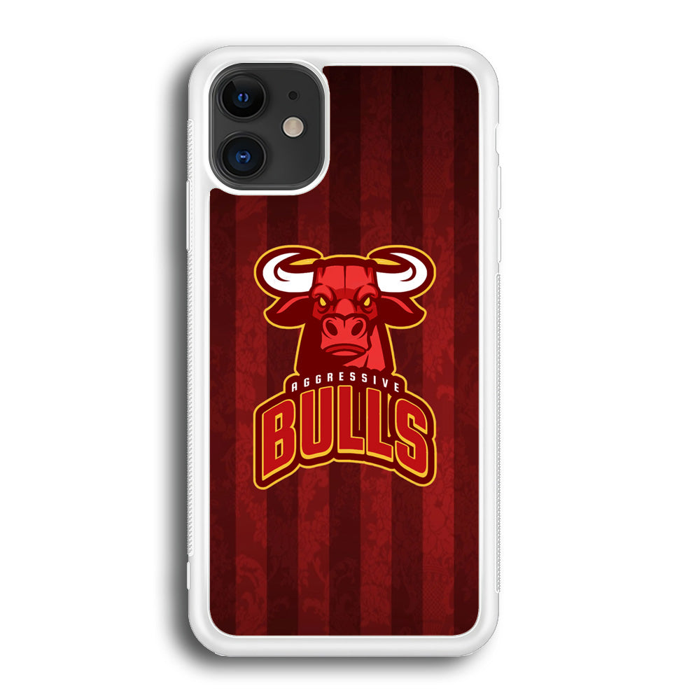 Bulls Aggressive Red Line iPhone 12 Case - Octracase