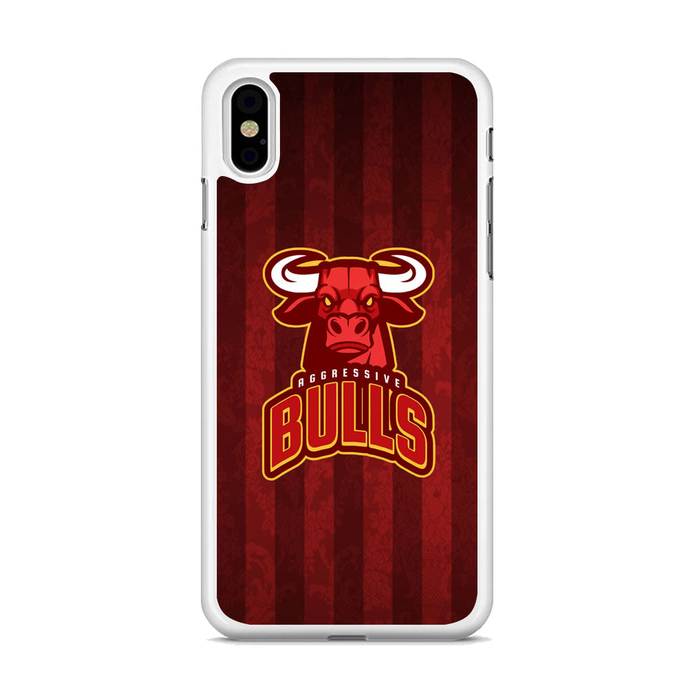 Bulls Aggressive Red Line iPhone X Case