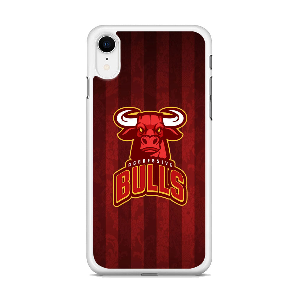 Bulls Aggressive Red Line iPhone XR Case