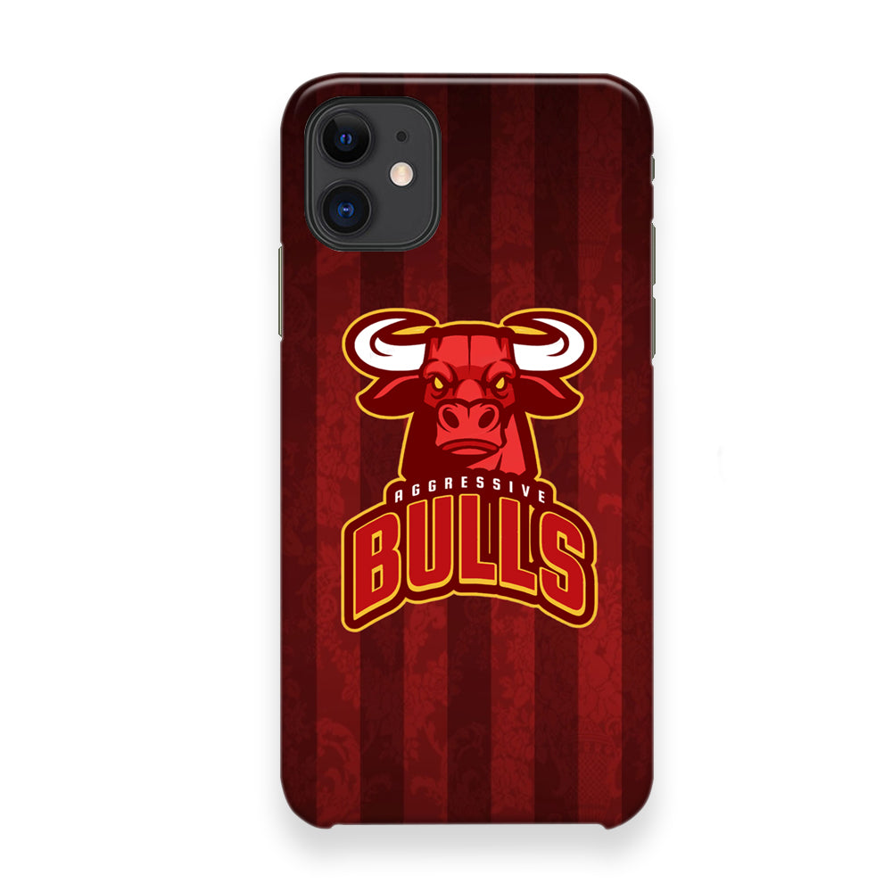 Bulls Aggressive Red Line iPhone 12 Case - Octracase