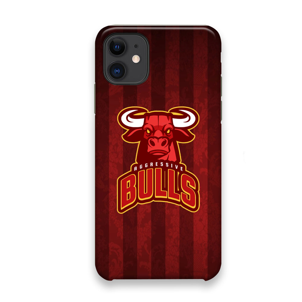 Bulls Aggressive Red Line iPhone 11 Case