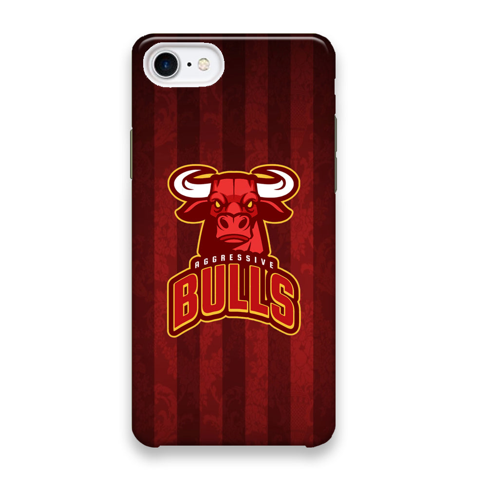 Bulls Aggressive Red Line iPhone 7 Case