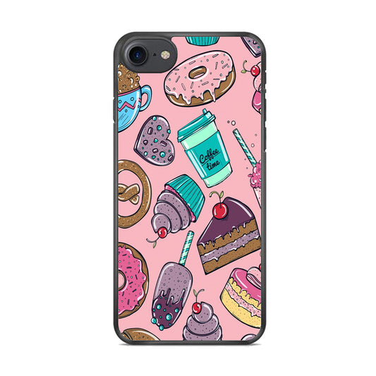 Cake and Snack Doodle iPhone 8 Case - Octracase