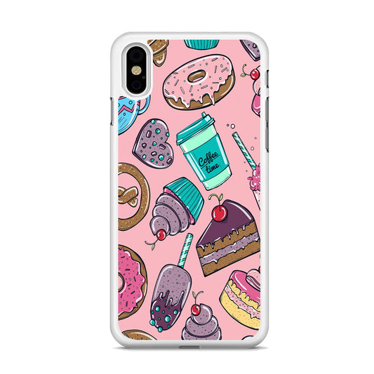 Cake and Snack Doodle iPhone Xs Max Case - Octracase