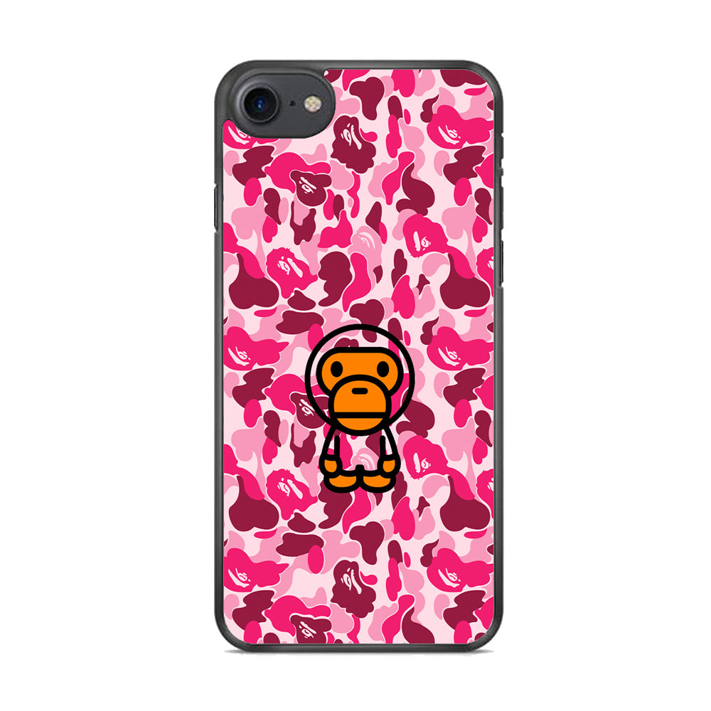 Camo Pink Bape Monkey iPhone 7 Case - Octracase