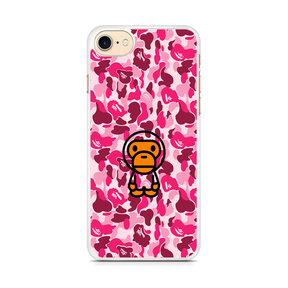 Camo Pink Bape Monkey iPhone 7 Case - Octracase