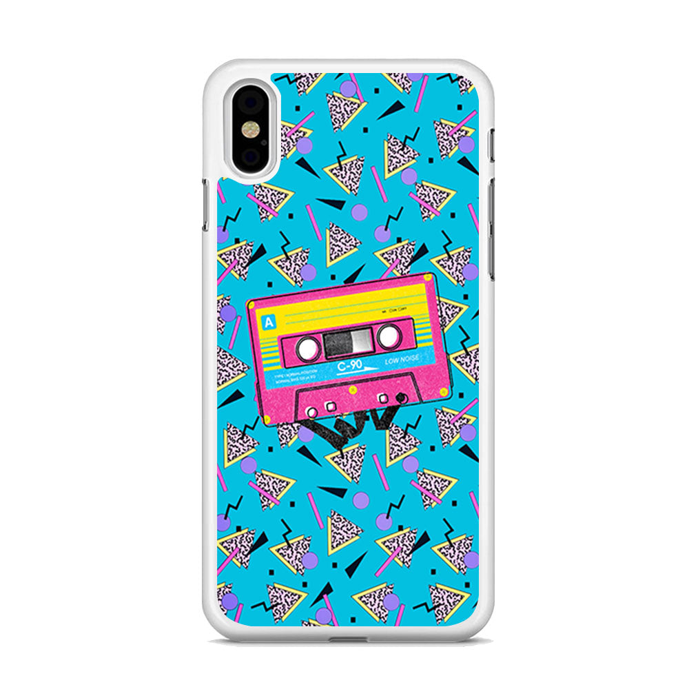 Cassette Blue Voice iPhone X Case - Octracase