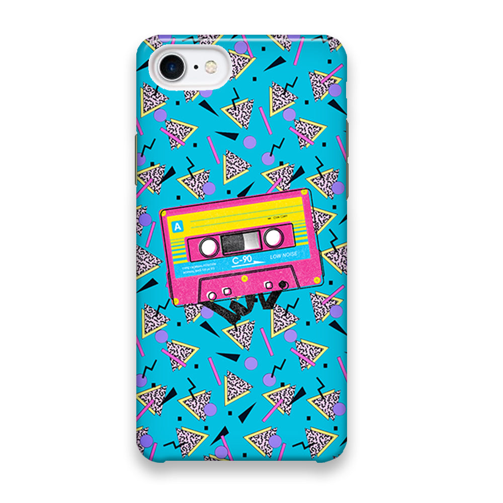 Cassette Blue Voice iPhone 8 Case - Octracase