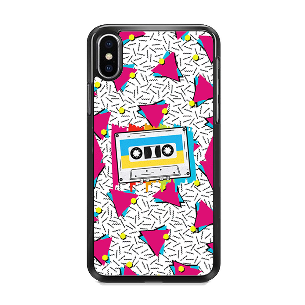 Cassette Pink Voice iPhone X Case - Octracase