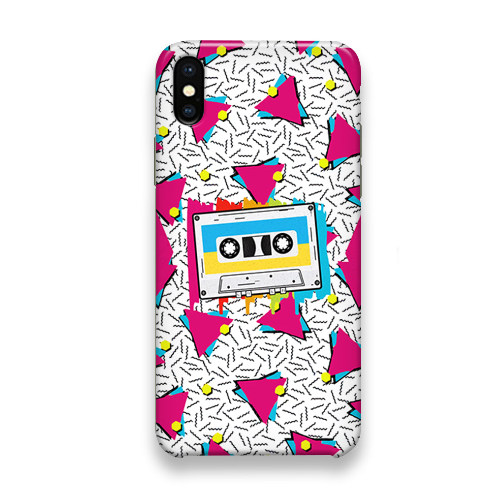 Cassette Pink Voice iPhone X Case - Octracase