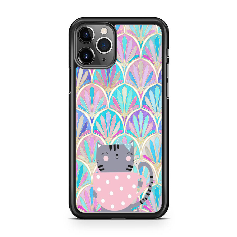 Cat Enjoy The Coffe iPhone 11 Pro Case