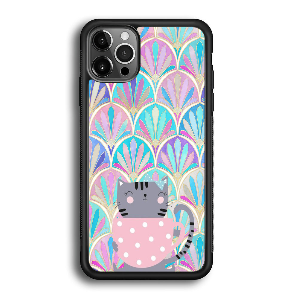 Cat Enjoy The Coffe iPhone 12 Pro Max Case - Octracase