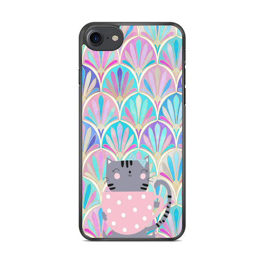 Cat Enjoy The Coffe iPhone 8 Case