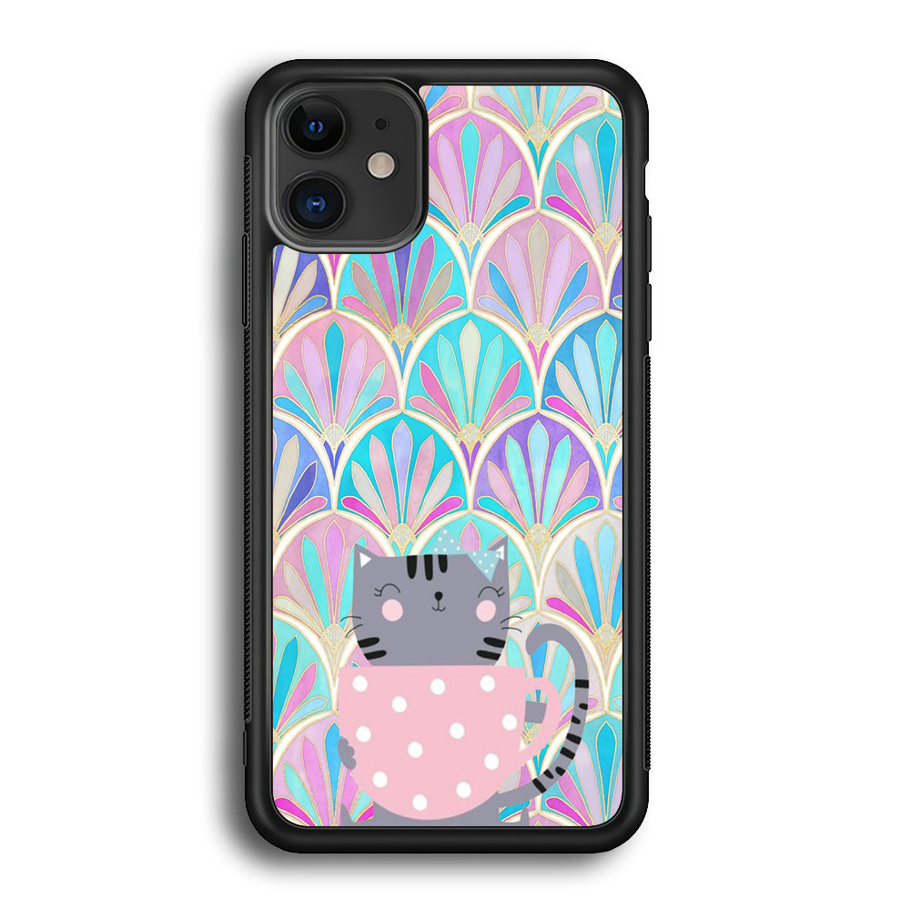 Cat Enjoy The Coffe iPhone 12 Case - Octracase