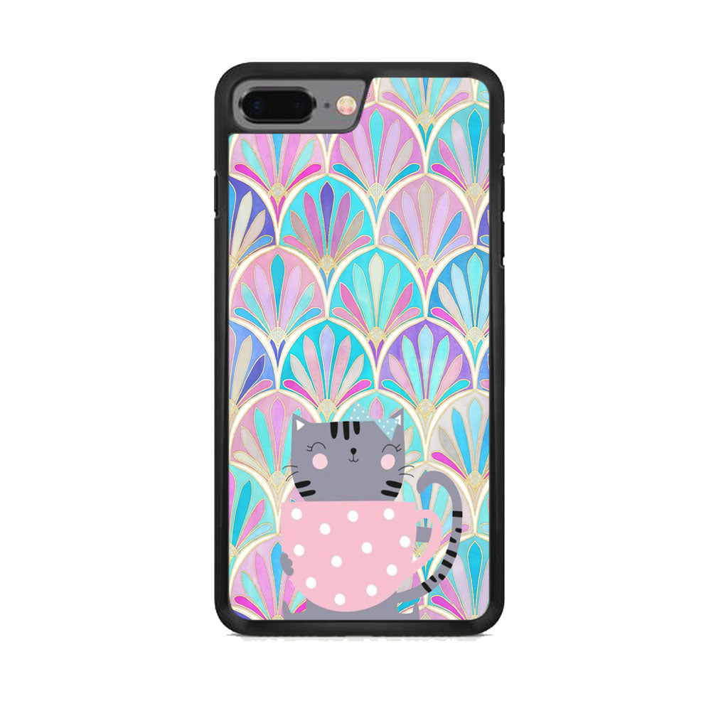 Cat Enjoy The Coffe iPhone 8 Plus Case