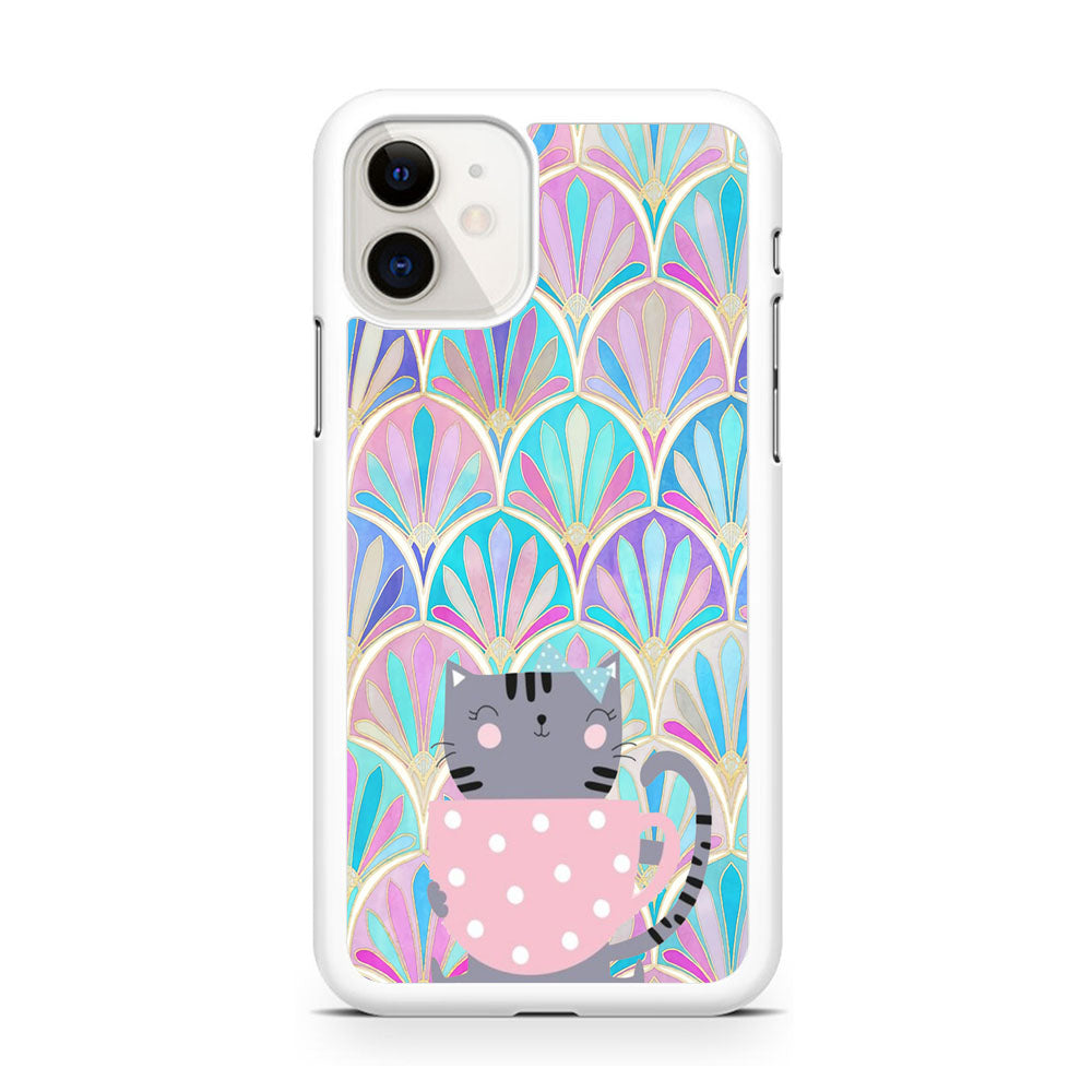 Cat Enjoy The Coffe iPhone 11 Case