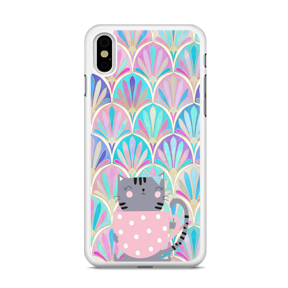 Cat Enjoy The Coffe iPhone Xs Case