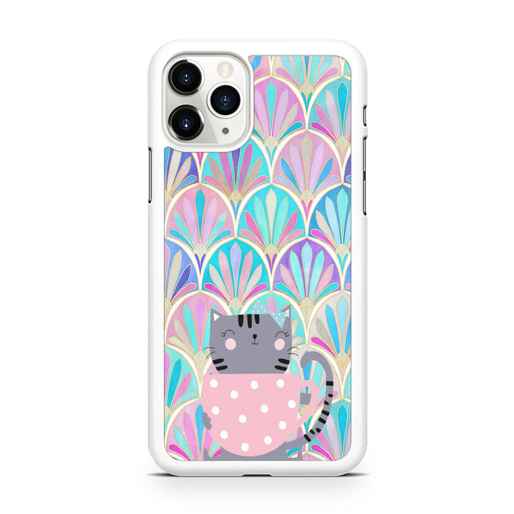 Cat Enjoy The Coffe iPhone 11 Pro Case