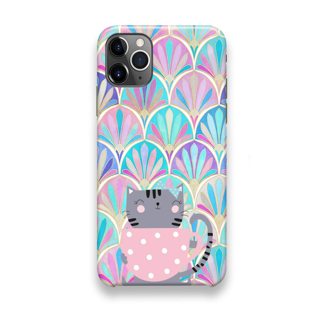 Cat Enjoy The Coffe iPhone 12 Pro Case - Octracase