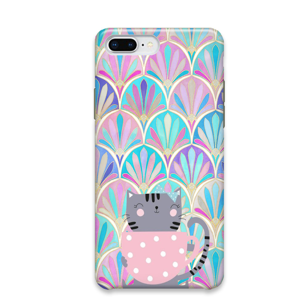 Cat Enjoy The Coffe iPhone 8 Plus Case