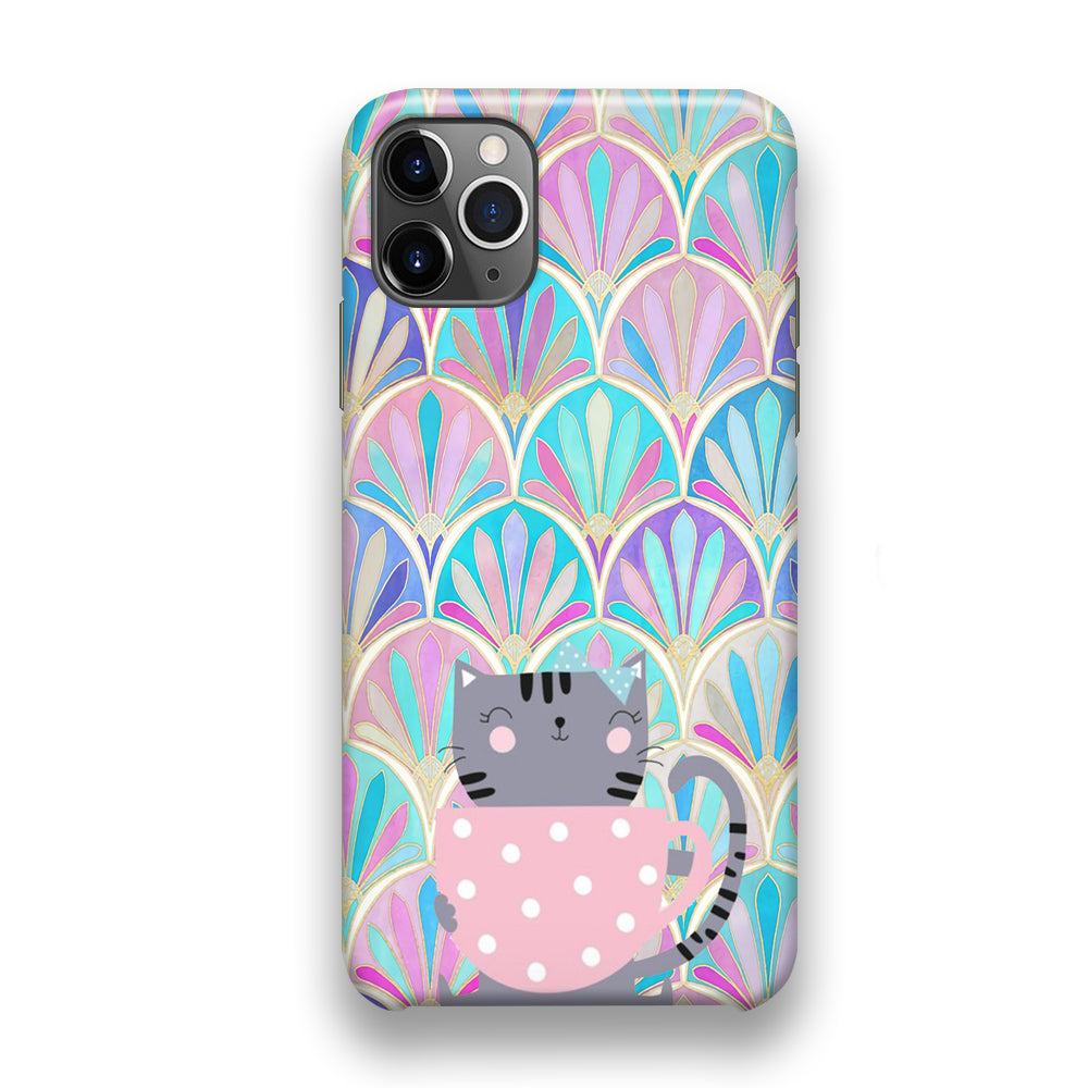 Cat Enjoy The Coffe iPhone 11 Pro Case