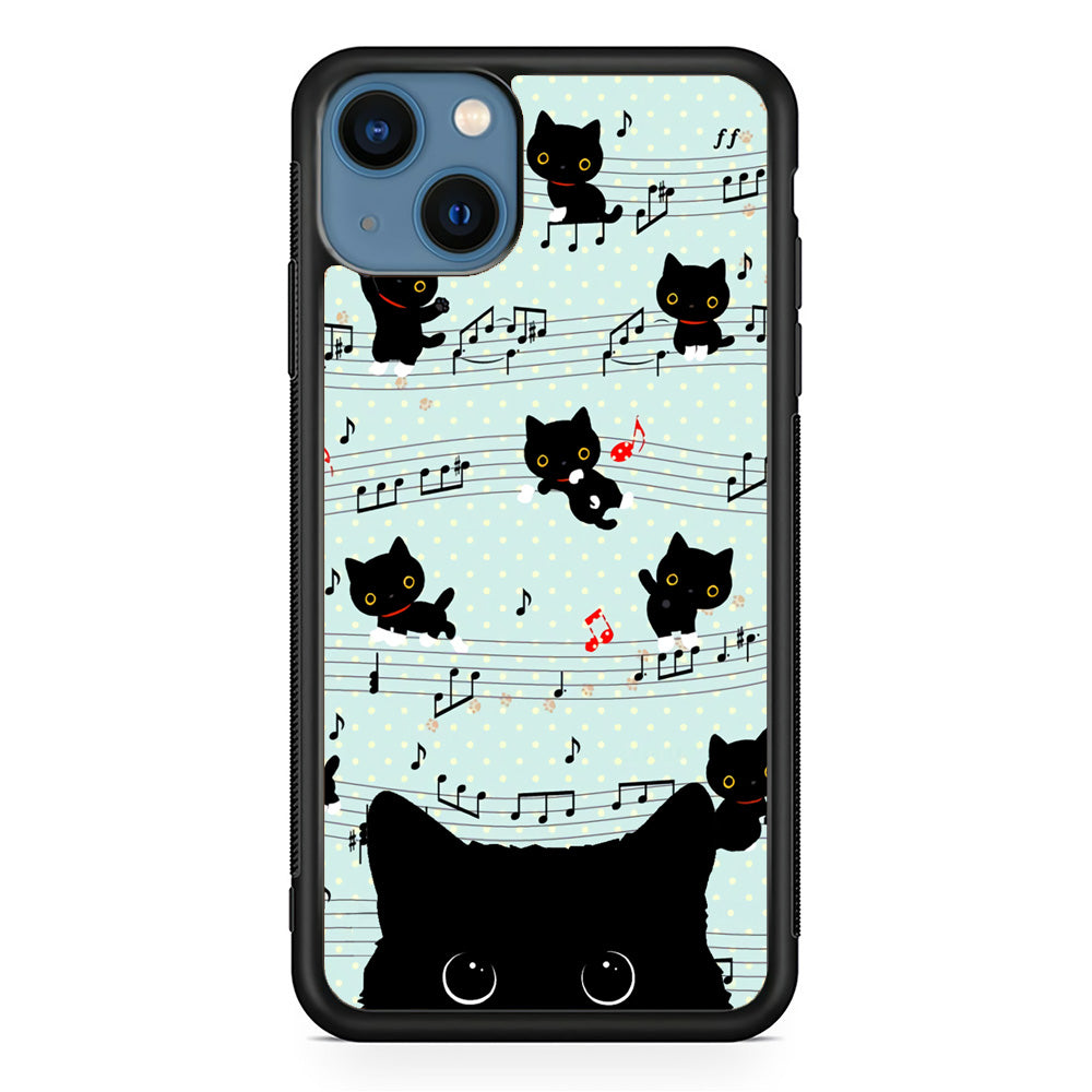 Cat Note Tunes iPhone 13 Case - Octracase