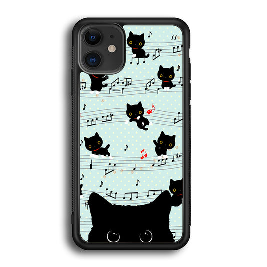 Cat Note Tunes iPhone 12 Case - Octracase