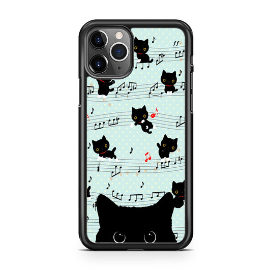 Cat Note Tunes iPhone 11 Pro Case