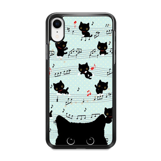 Cat Note Tunes iPhone XR Case