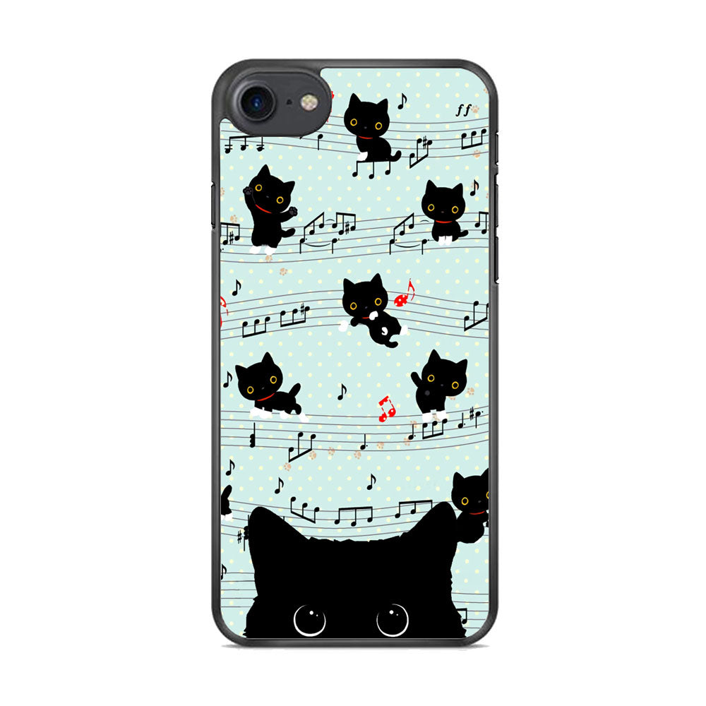 Cat Note Tunes iPhone 8 Case