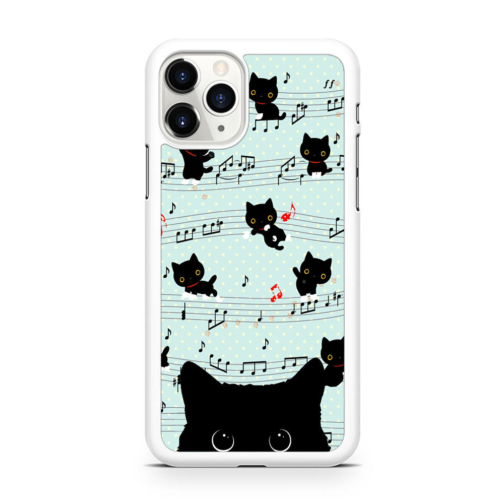 Cat Note Tunes iPhone 11 Pro Case