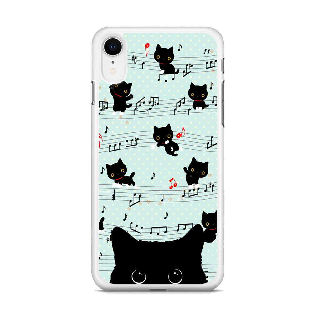 Cat Note Tunes iPhone XR Case