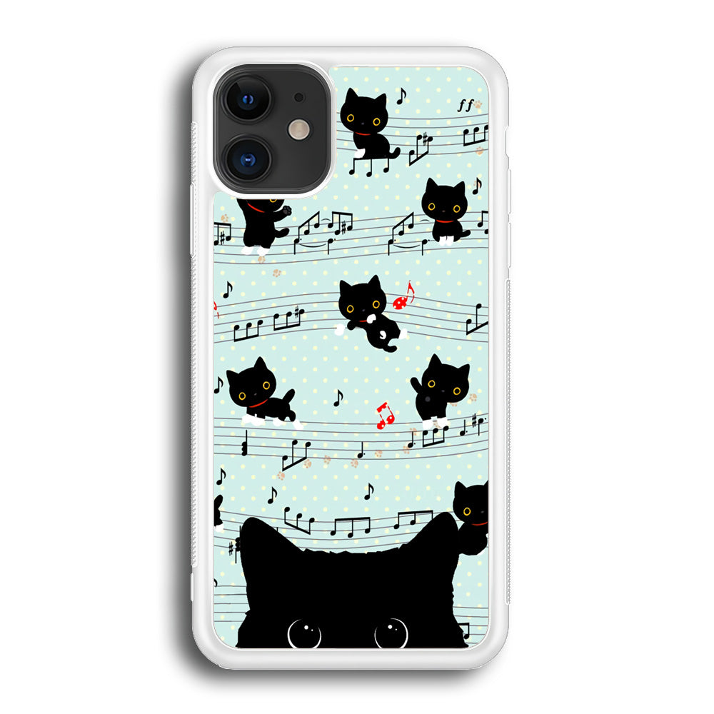 Cat Note Tunes iPhone 12 Case - Octracase