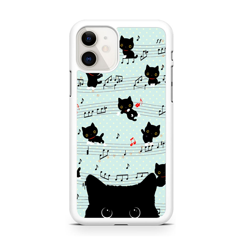 Cat Note Tunes iPhone 11 Case