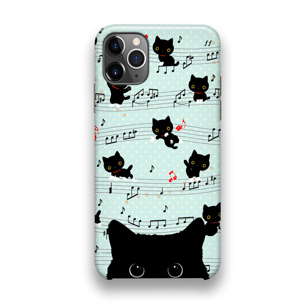 Cat Note Tunes iPhone 11 Pro Case