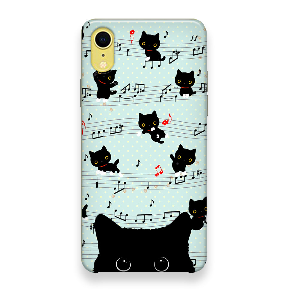 Cat Note Tunes iPhone XR Case