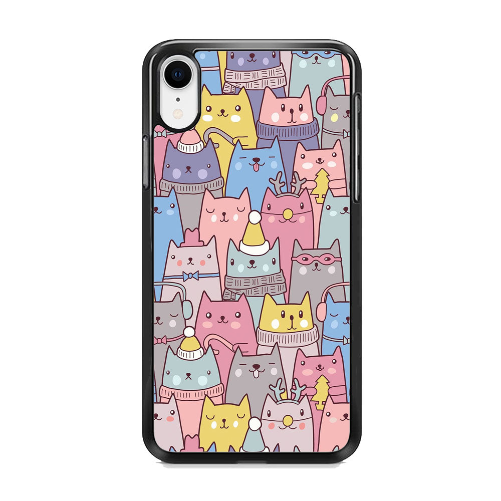 Cat in Winter iPhone XR Case